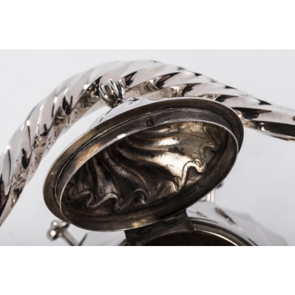 Orfèvre MARTIN Marie Vve – Samovar rocaille en argent massif XIXe | Biron 
