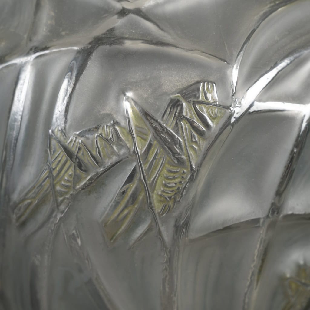 René Lalique Vase Sauterelles | Biron 