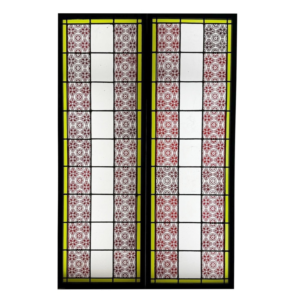 Vitraux aux motifs (159 x 102 cm) | Biron 