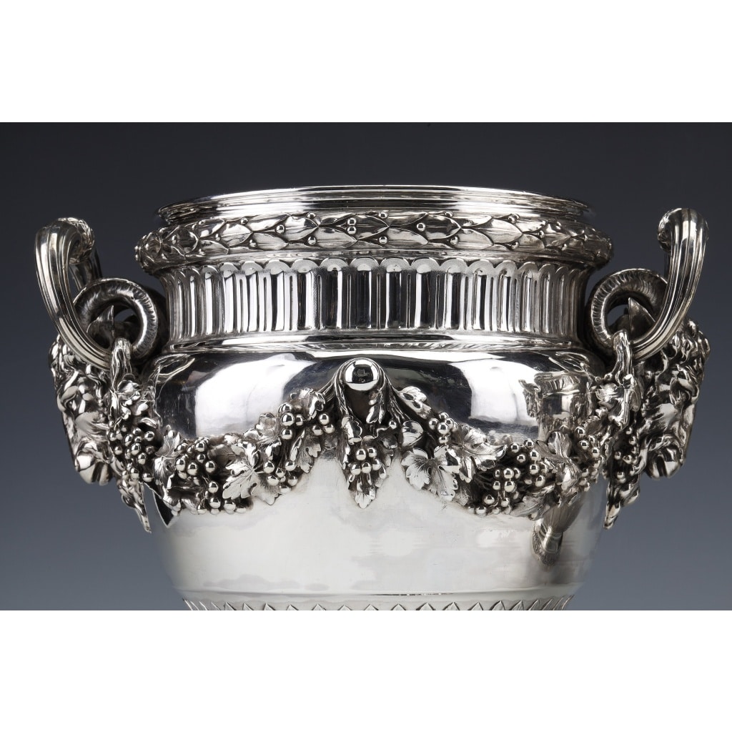BOIN TABURET – Paire de Rafraichissoirs argent massif Louis XVI – XIXe | Biron 