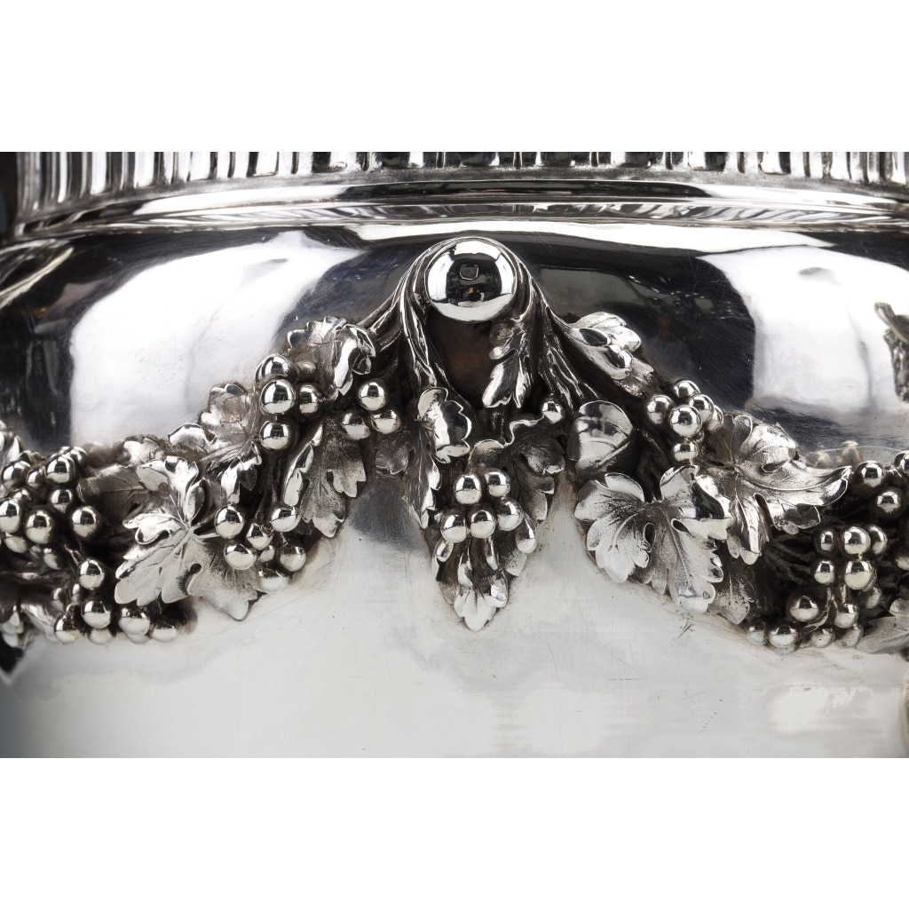 BOIN TABURET – Paire de Rafraichissoirs argent massif Louis XVI – XIXe | Biron 