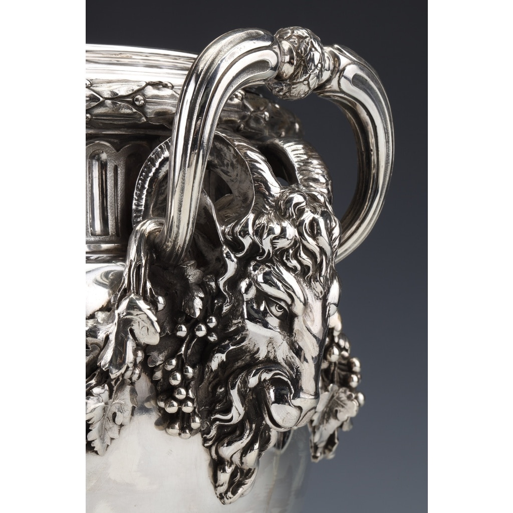BOIN TABURET – Paire de Rafraichissoirs argent massif Louis XVI – XIXe | Biron 