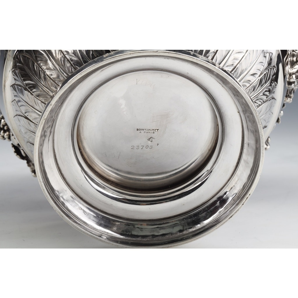 BOIN TABURET – Paire de Rafraichissoirs argent massif Louis XVI – XIXe | Biron 