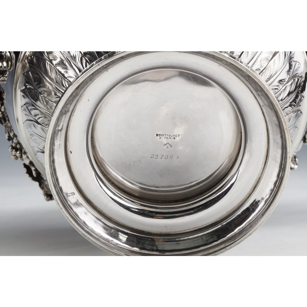 BOIN TABURET – Paire de Rafraichissoirs argent massif Louis XVI – XIXe | Biron 
