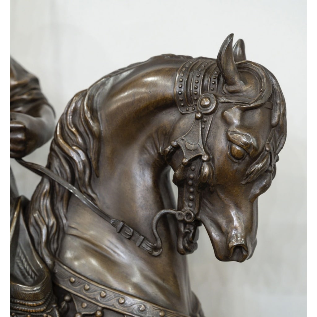 Cavalier Arabe En Retour De Chasse , Alfred Barye (1839-1882) Et Émile Guillemin (1841-1907) | Biron 