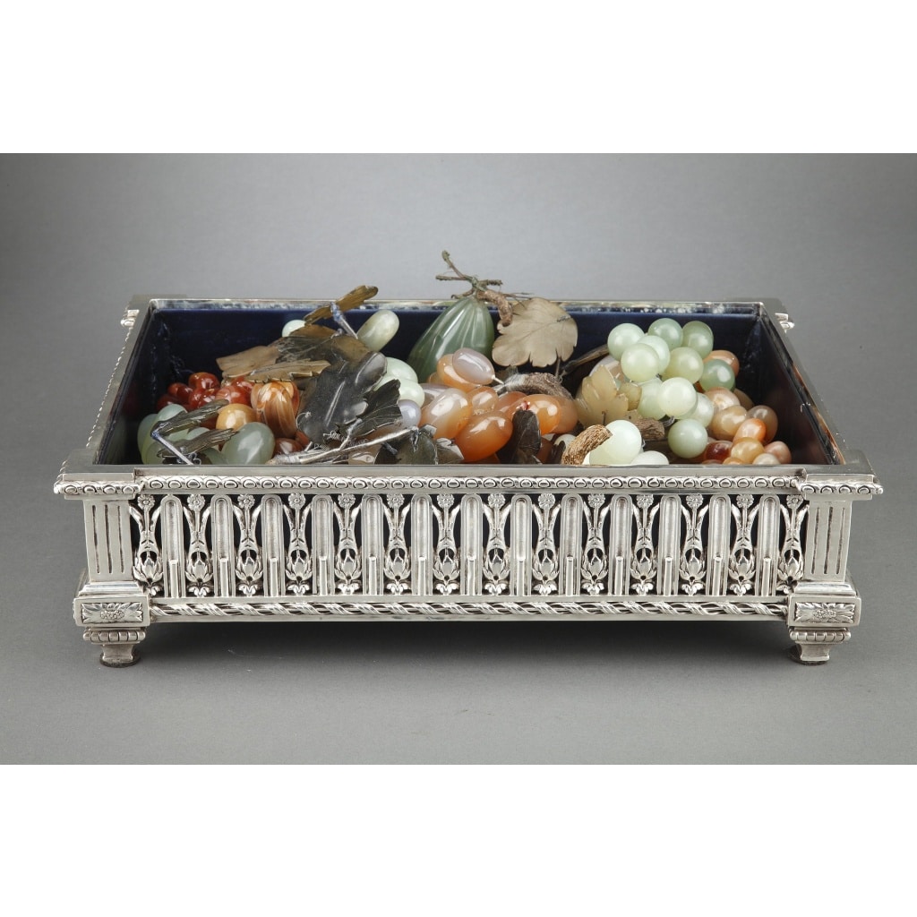 CHRISTOFLE – Jardinière en bronze argenté XIXe siècle | Biron 