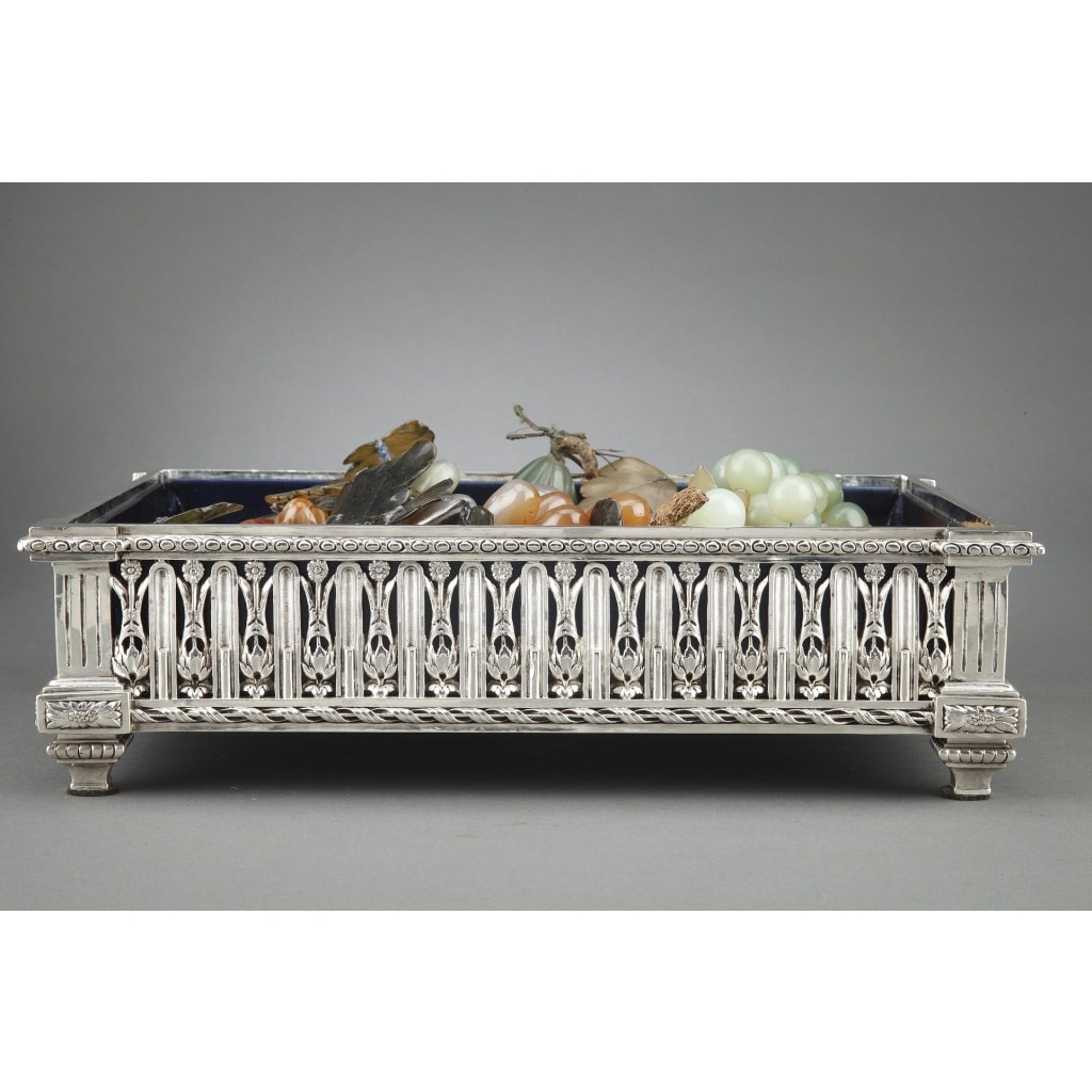 CHRISTOFLE – Jardinière en bronze argenté XIXe siècle | Biron 