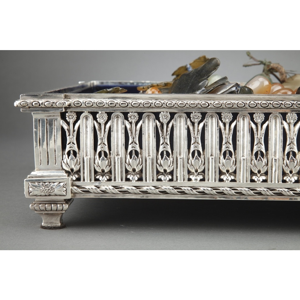 CHRISTOFLE – Jardinière en bronze argenté XIXe siècle | Biron 