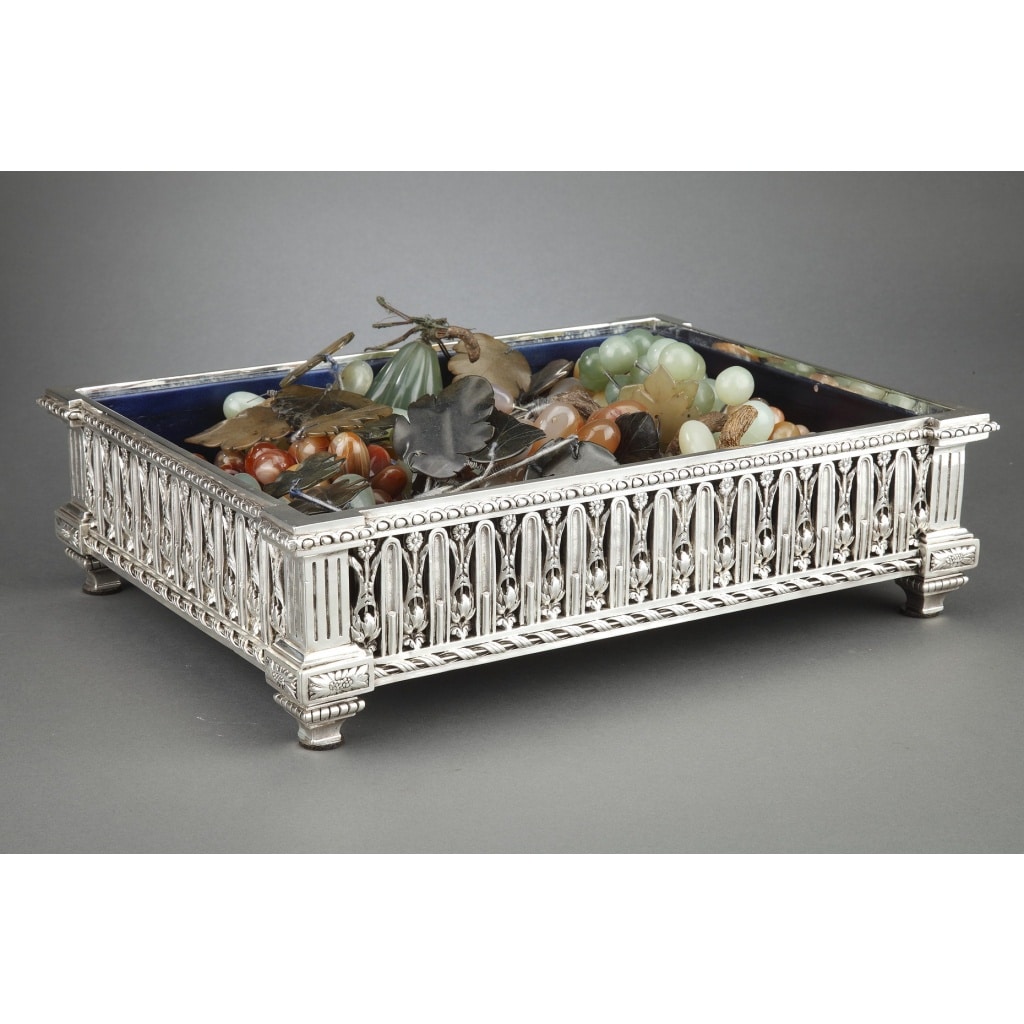 CHRISTOFLE – Jardinière en bronze argenté XIXe siècle | Biron 