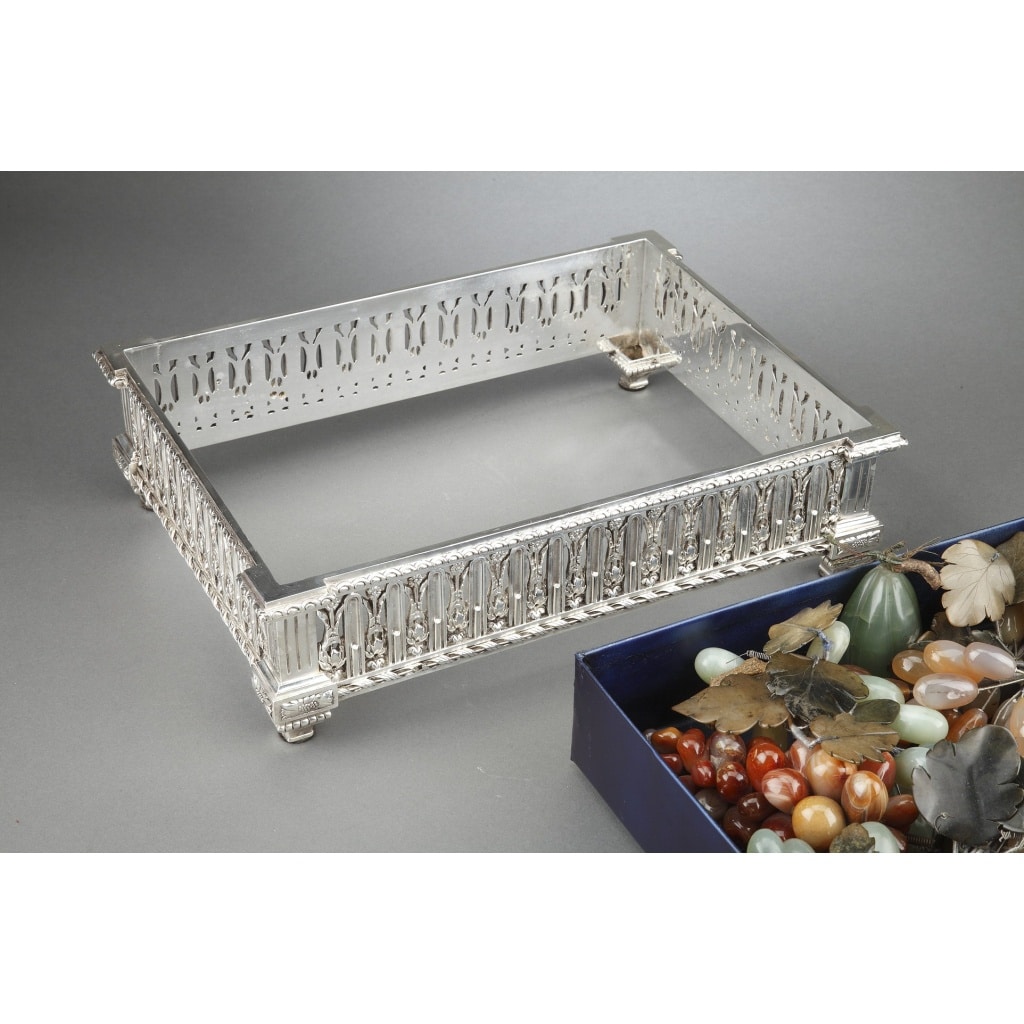 CHRISTOFLE – Jardinière en bronze argenté XIXe siècle | Biron 