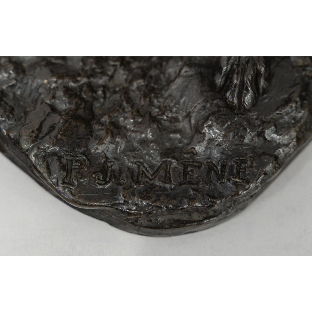 Sculpture – Chien De Chasse Setter , Pierre- Jules Mêne (1810-1879) – Bronze | Biron 