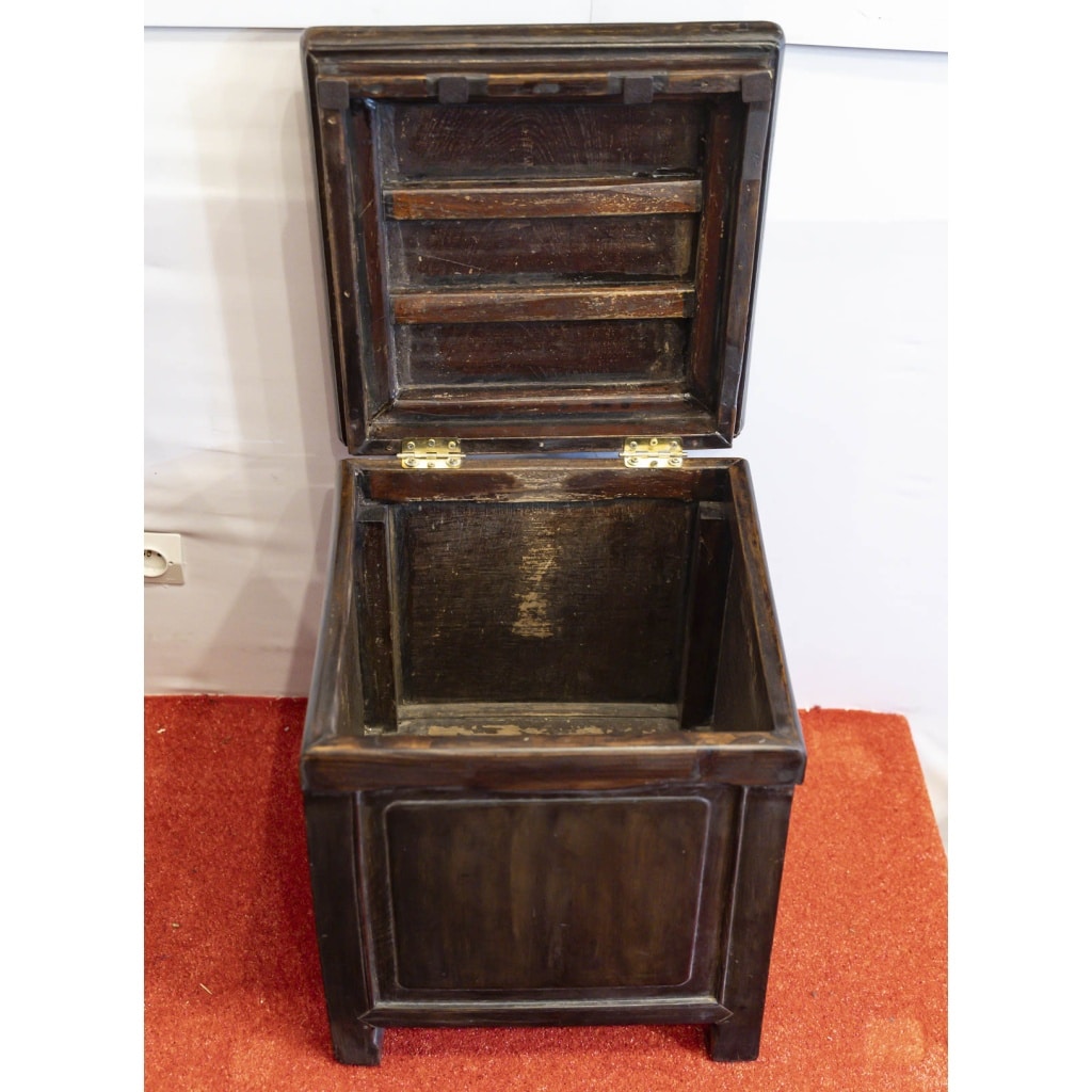 Tabouret-coffre ancien chinois | Biron 