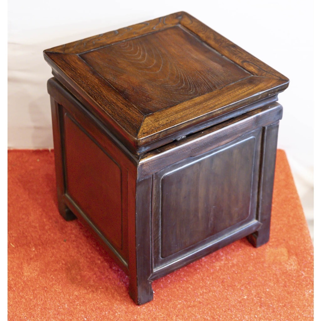 Tabouret-coffre ancien chinois | Biron 