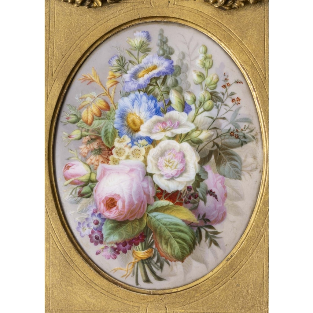 2 tableaux sur porcelaine, attribués à Antoine Kurten, peintre hollandais | Biron 