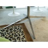 Florence KNOLL, table ovale arabescato – Marbre et acier chromé | Biron 