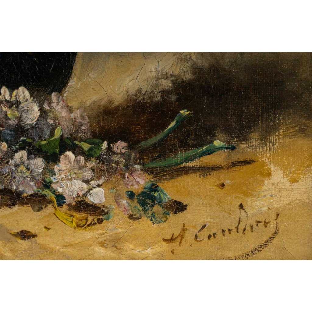 Eugène Henri Cauchois (1850-1911) Bouquet de marguerites huile sur toile vers 1890 | Biron 