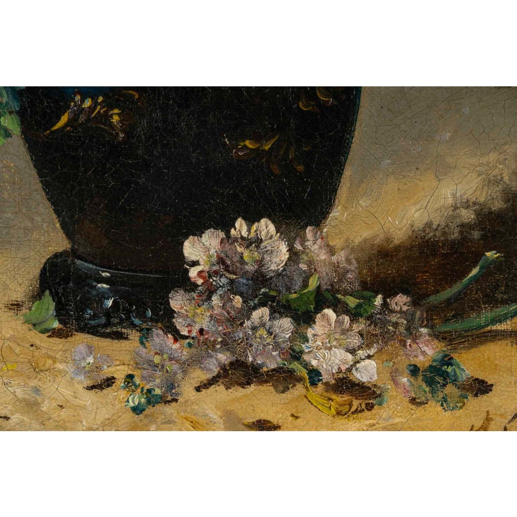 Eugène Henri Cauchois (1850-1911) Bouquet de marguerites huile sur toile vers 1890 | Biron 