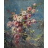 Alexandre François Bonnardel (1867-1942) La Branche de Rosier huile sur bois vers 1900 | Biron 
