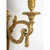 Importante paire d’appliques Louis XVI aux Béliers en bronze ciselé et doré vers 1820-1830 | Biron 