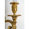 Importante paire d’appliques Louis XVI aux Béliers en bronze ciselé et doré vers 1820-1830 | Biron 
