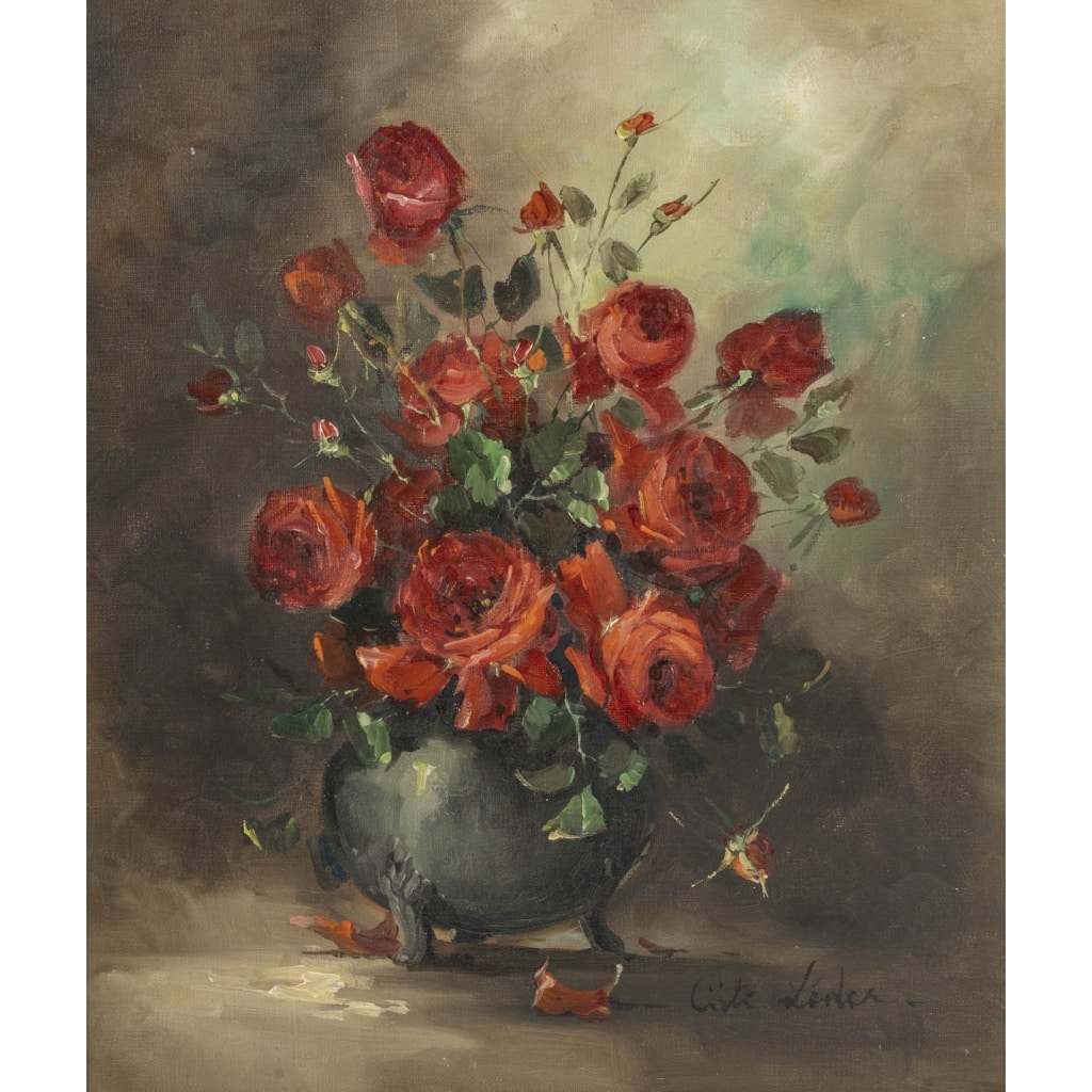 Un tableau de nature morte au bouquet de Roses | Biron 