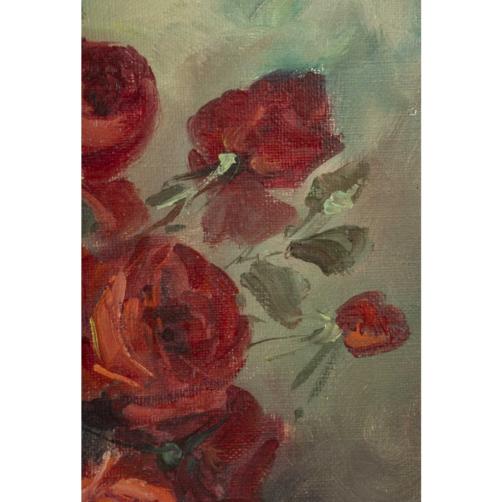 Un tableau de nature morte au bouquet de Roses | Biron 