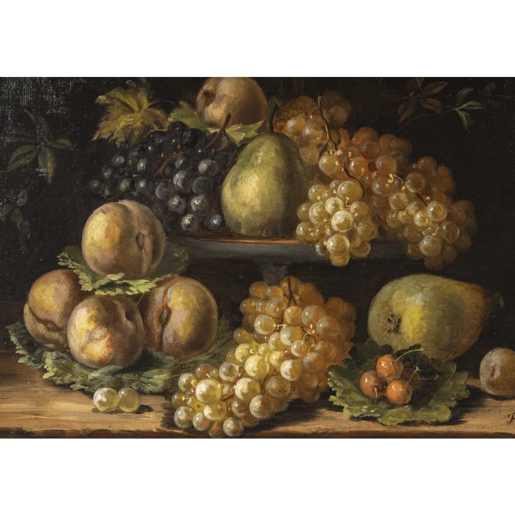 F KOCH, nature morte aux fruits | Biron 
