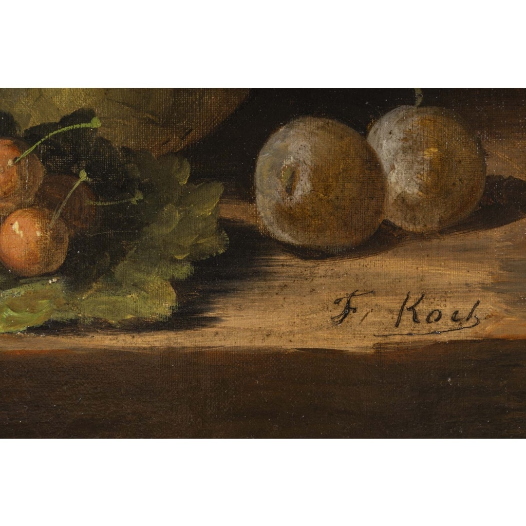 F KOCH, nature morte aux fruits | Biron 