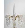 Paire de girandoles Baccarat de style Louis XVI en bronze doré et décor de cristal vers 1870 | Biron 