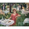COSSON Marcel Peinture 20è Le déjeuner à la campagne Huile Panneau Signée Certificat d’Authenticité | Biron 