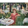 COSSON Marcel Peinture 20è Le déjeuner à la campagne Huile Panneau Signée Certificat d’Authenticité | Biron 