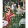 COSSON Marcel Peinture 20è Le déjeuner à la campagne Huile Panneau Signée Certificat d’Authenticité | Biron 