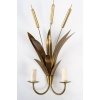 1960 Paire d’appliques en laiton « Bouquet de joncs » Maison FlorArt | Biron 