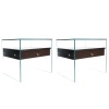 1970 Paire de tables de chevet modernistes Maison Roche | Biron 