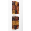 1970 Paire d’appliques en verre coloré signées Jean Simon Labret | Biron 