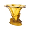 Coupe des années 1930, d’époque Art Déco en pâte de verre de couleur jaune. | Biron 