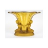 Coupe des années 1930, d’époque Art Déco en pâte de verre de couleur jaune. | Biron 