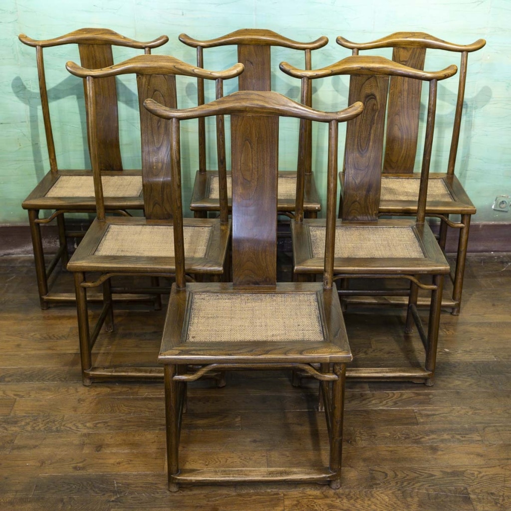 Ensemble 1 table + 6 chaises anciennes chinoises | Biron 