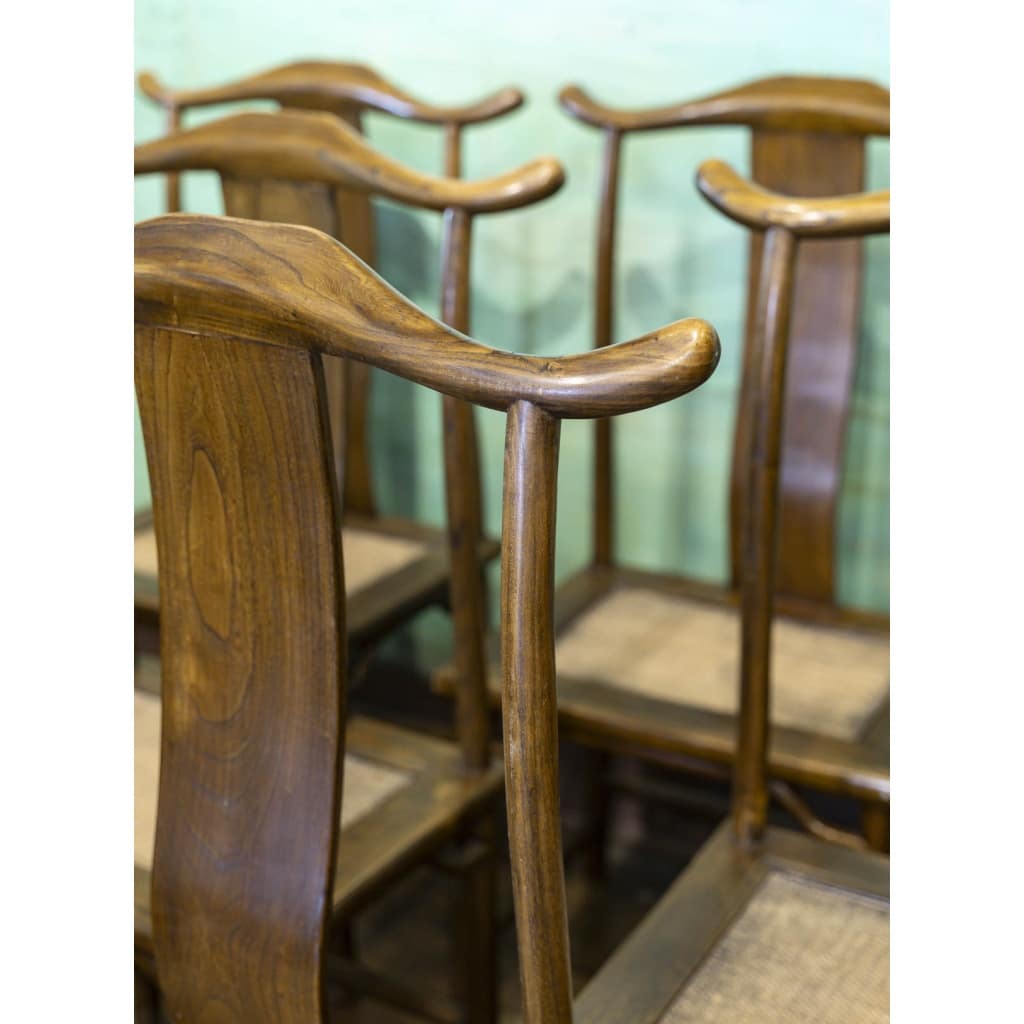 Ensemble 1 table + 6 chaises anciennes chinoises | Biron 