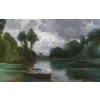 FANART Antonin Peinture Française XIXè Siècle Bord De Rivière Huile Sur Carton Signée Certificat d’authenticité | Biron 