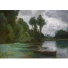 FANART Antonin Peinture Française XIXè Siècle Bord De Rivière Huile Sur Carton Signée Certificat d’authenticité | Biron 