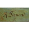 FANART Antonin Peinture Française XIXè Siècle Bord De Rivière Huile Sur Carton Signée Certificat d’authenticité | Biron 