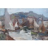 HERBO Fernand Peinture Française XXè Normandie Honfleur Et Son Port Huile sur Toile Signée Certificat d’authenticité | Biron 