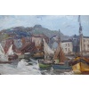 HERBO Fernand Peinture Française XXè Normandie Honfleur Et Son Port Huile sur Toile Signée Certificat d’authenticité | Biron 