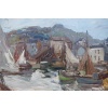 HERBO Fernand Peinture Française XXè Normandie Honfleur Et Son Port Huile sur Toile Signée Certificat d’authenticité | Biron 