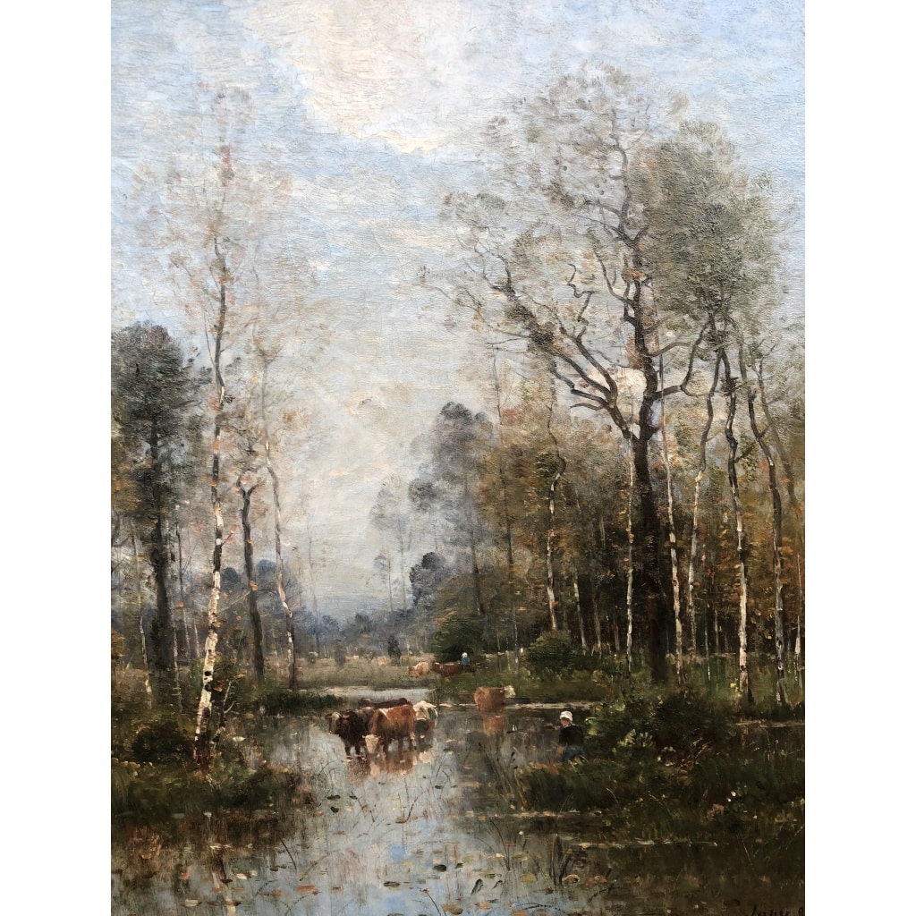 JAPY Louis Aimé Tableau 19ème Siècle Ecole Française Huile Sur Toile Signée Certificat d’authenticité | Biron 