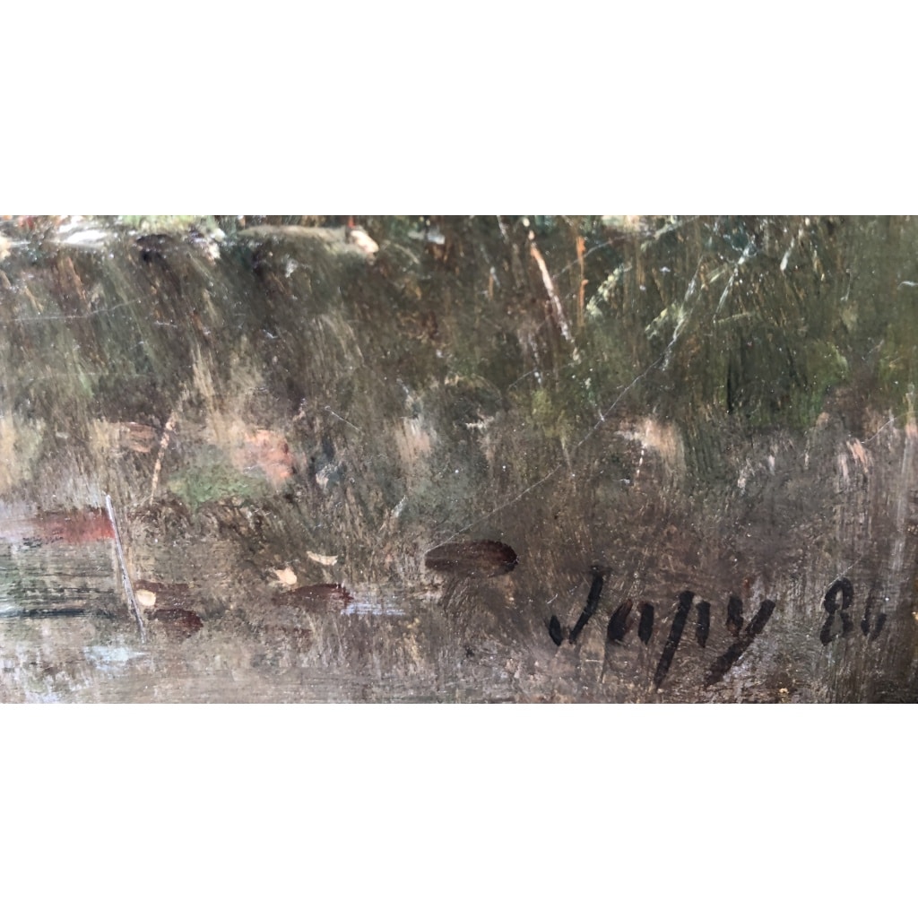 JAPY Louis Aimé Tableau 19ème Siècle Ecole Française Huile Sur Toile Signée Certificat d’authenticité | Biron 