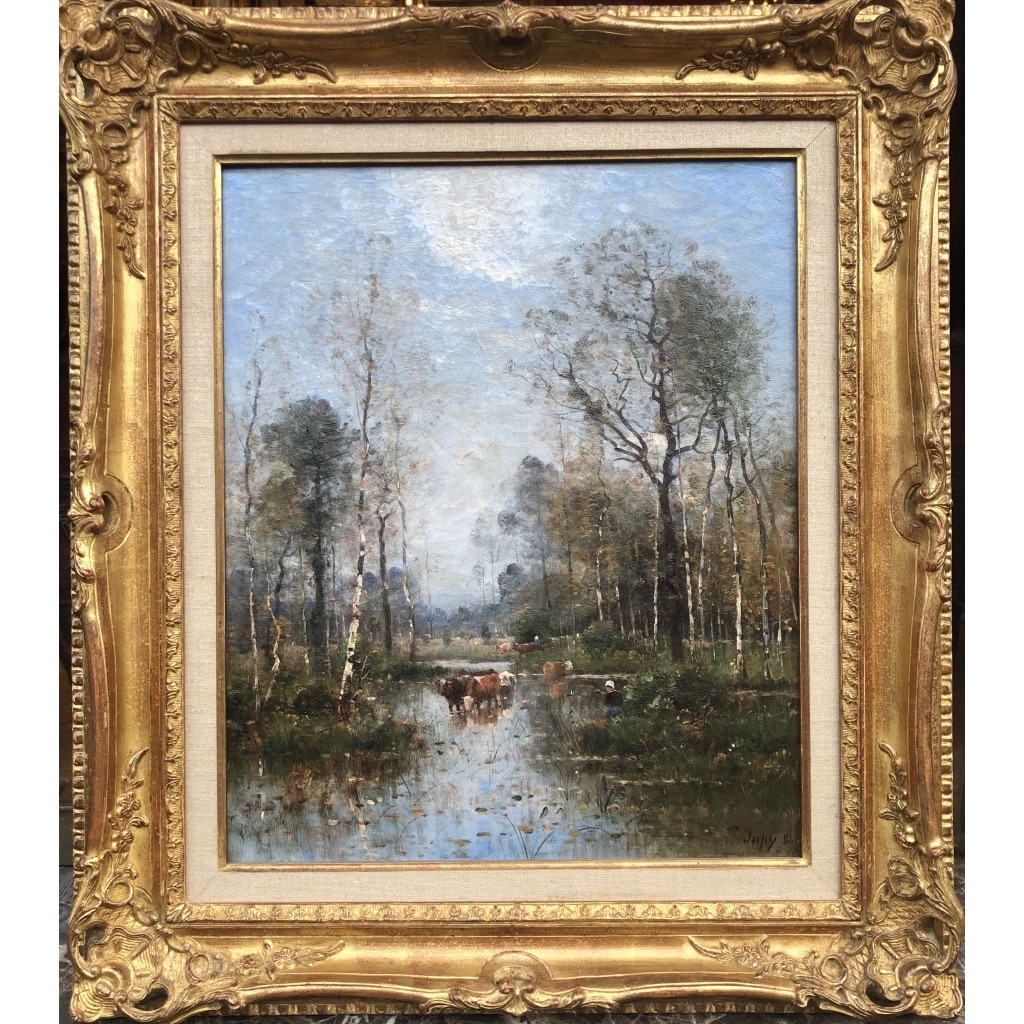 JAPY Louis Aimé Tableau 19ème Siècle Ecole Française Huile Sur Toile Signée Certificat d’authenticité | Biron 
