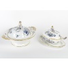 Rare Service de Table en Porcelaine Meissen – Floral bleu et dorée -78 Pièces – 1880 | Biron 