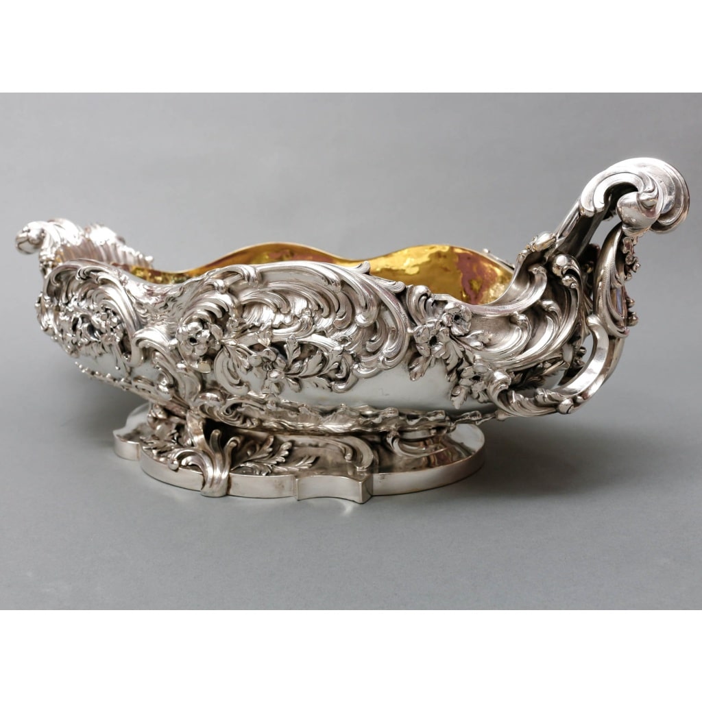 TIFFANY & Co – Importante Jardinière en argent massif époque XIXe | Biron 
